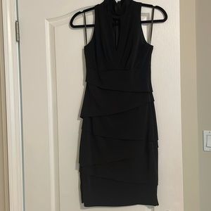 Le Chateau black halter cocktail dress. Size small, condition 9/10, work once